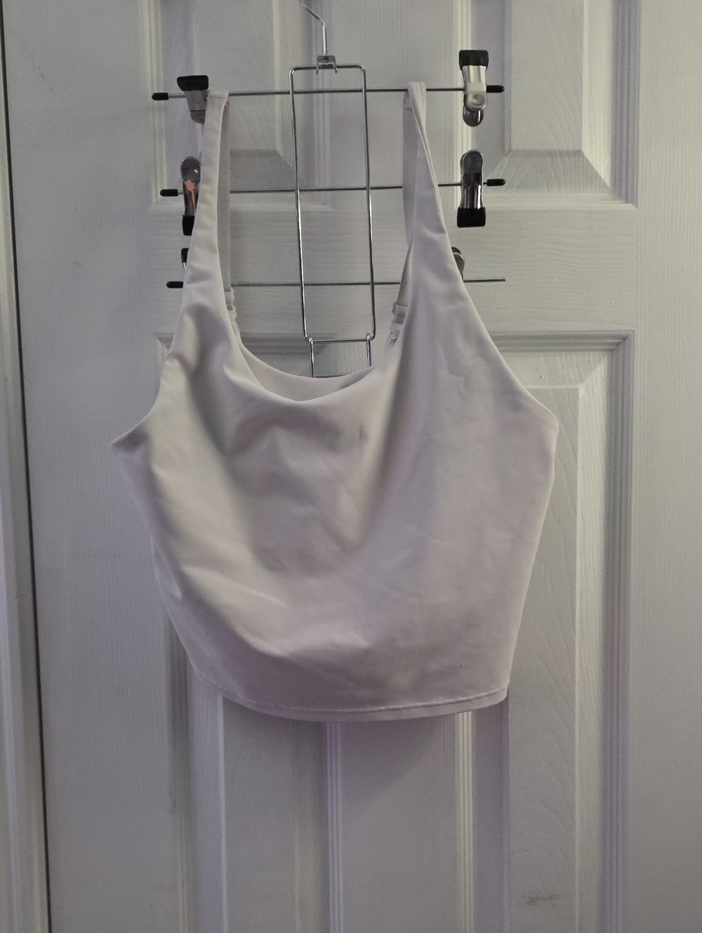 Old Navy White Scoop-Neck Tank Crop